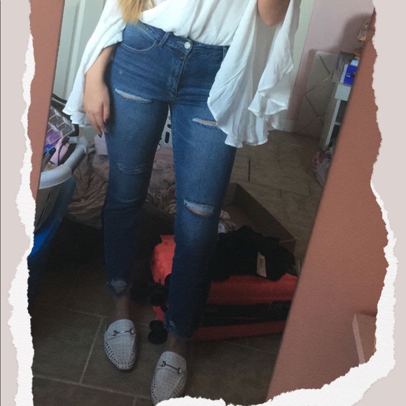 Distressed Ankle Jeans - Picture 2 of 4